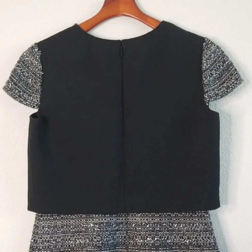 {Tory Burch} Deandra Boucle Knit Tweed Dress